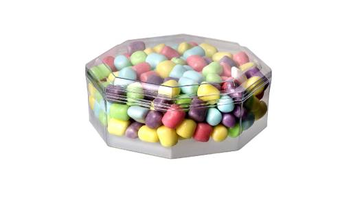 Clear Acrylic Boxes 5.25"X2" Octagonal 6 Pack